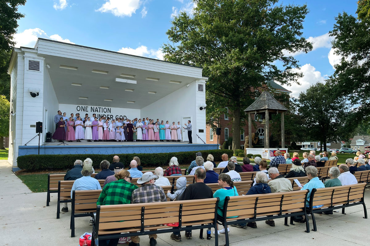 Summer performance at the Mt. Morris Band Shell