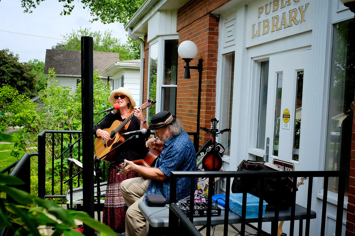 Be sure to check out Porchfest when in Mt. Morris, Illinois. The ultimate grassroots community music festival!
